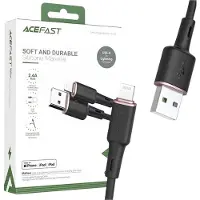 Acefast Câble Mfi Usb - Lightning 1.2M, 2.4A Noir (C2-02 Noir)
