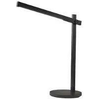 Perenz Lampe De Table Ruller Led 7W, Structure En Aluminium Et Plastique, Dimmable 3 Étapes, 3 Températures De Couleur, Noir H.76 Cm - Marque