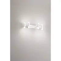 Perenz Applique Murale Led Moderne En Métal Blanc Mat 24W 3000K, Design Géométrique Élégant Pour Éclairage D'Intérieur Minimaliste De La Marque .