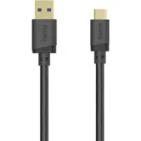 Hama 00202006 câble USB USB 3.2 Gen 1 (3.1 Gen 1) 1,5 m USB A USB C 5 Gbit/s Noir