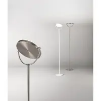 Perenz Plato - Lampadaire Led 30W À Intensité Variable, 3 000 K, 2 968 Lm, H 190 Cm, Interrupteur À Pédale - - Blanc