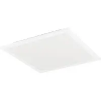 Eglo , plafonnier LED Bottazzo, lampe de plafond avec commutateur à bascule, panneau ultra-plat avec rétroéclairage, lampe de bureau, lumière blanc chaud, blanc neutre, blanc froid, 30x30 cm