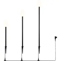 TRIO Lampe de jardin Stick Noir