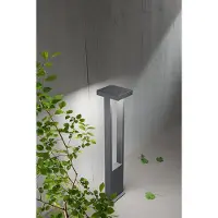 Perenz Borne De Jardin Led Kapp - 14W, Ip65, 1120 Lm, H. 65 Cm, 3000K, Aluminium Peint, Borne Extérieure, Anthracite Mat -