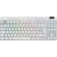 Logitech G PRO X TKL Gaming Clavier RF Wireless + Bluetooth QWERTZ Français Blanc (920-012144)