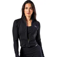 Nebbia Deni X Fitness Zip 314 Sports Top Noir XS Femme