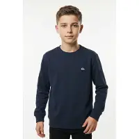 Quiksilver Basic Sweatshirt Bleu 10 Years Garçon