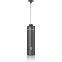 AdHoc Mousseur électrique pour lait/sauces Moro, gris foncé, inclut une batterie lithium, en plastique/acier inoxydable, diamètre 3,2 cm, hauteur 20,8 cm