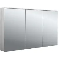 Emco flat 2 Armoire de toilette avec éclairage LED avec panneau lumineux, 3 portes, 1300x711x145mm, 979706409
