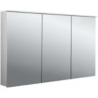Emco flat 2 Armoire de toilette avec éclairage LED avec panneau lumineux, 3 portes, 1200x711x145mm, 979706408