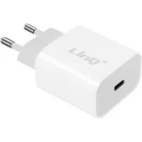 LINQ Chargeur rapide USB-C Power Delivery 20W, chargeur mural, - Blanc