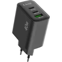 LINQ adaptateur secteur 40W - USB QC 3.0 + 2x ports USB-C Power Delivery,