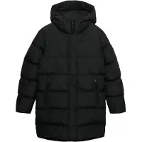 Superdry Hooded Sports Mid Puffer Jacket Noir S Femme