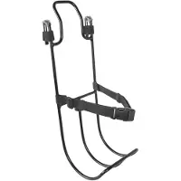 M-Wave Porte-sac universel pour porte-bagages, noir, aluminium, avec sangle de serrage, Messingschlager, 440400
