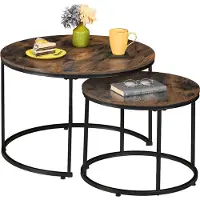 Relaxdays 2x tables-d'appoint (70 x 46 cm)
