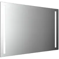 Emco MI 270 Miroirs lumineux LED avec 2 découpes lumineuses à gauche et à droite, avec fonction mémoire, hauteur 800mm, 449827013