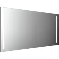 Emco MI 270 Miroirs lumineux LED avec 2 découpes lumineuses à gauche et à droite, avec fonction mémoire, hauteur 800mm, 449827021
