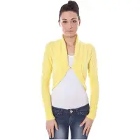Datch Femmes, Pull-over, Débardeur à manches longues pour femme, jaune, Jaune, (L)