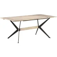vidaXL Table de salle à manger 180x90x76 cm en bois massif de manguier