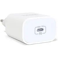 HomeShopXL Chargeur rapide USB-C - Power Delivery 20W - Adaptateur / Adaptateur réseau - Compact - Blanc 1 pièce [55040WH]