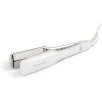 HomeShopXL Hausberg Lisseur céramique - 42 W - Jusqu'à 230 °C - Chauffage PTC - Adapté à tous les types de cheveux - Blanc, 1 pièce [DA00504]