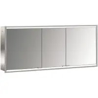 Emco prime 2 Armoire de toilette avec éclairage, 1600 mm, 3 portes, modèle encastré, 949706258