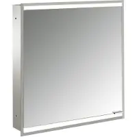 Emco prime 2 Armoire de toilette avec éclairage, 600 mm, 1 porte, charnières à gauche, modèle encastré, 949706231