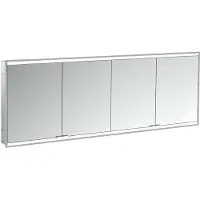 Emco prime 2 Armoire de toilette avec éclairage, 2000 mm, 4 portes, modèle encastré, 949706367