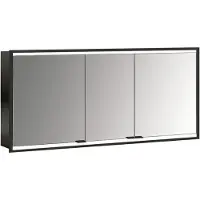 Emco prime 2 Armoire de toilette avec éclairage, 1400 mm, 3 portes, modèle encastré, 949713563