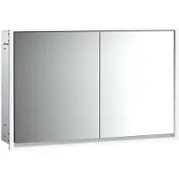 Emco loft Armoire de toilette avec éclairage, 1200mm, 2 portes, modèle encastré, 979805119