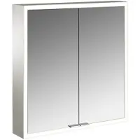 Emco prime Armoire de toilette avec éclairage, 600 mm, 2 portes, modèle apparent, 949706361