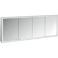 Emco prime Armoire de toilette avec éclairage, 2000 mm, 4 portes, modèle encastré, 949706399