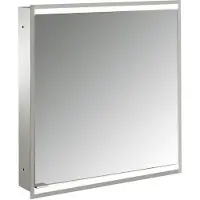 Emco prime 2 Armoire de toilette avec éclairage, 600 mm, 1 porte, charnières à droite, modèle encastré, 949706232