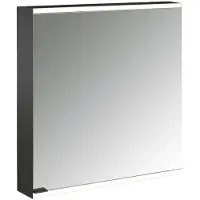 Emco prime 2 Armoire de toilette avec éclairage, 600mm, 1 porte, charnières à droite, avec parois latérales en miroir, modèle apparent, 949713522