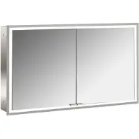 Emco prime Armoire de toilette avec éclairage, 1200 mm, 2 portes, modèle encastré, 949706294