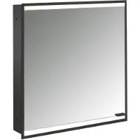 Emco prime 2 Armoire de toilette avec éclairage, 600 mm, 1 porte, charnières à gauche, modèle encastré, 949713531