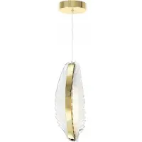 Toolight Suspension Plafond G141-Cp Gold 30X12X100Cm