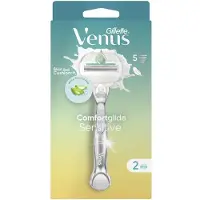 Venus Rasoir Sensitive Comfort Glide avec 2 recharges