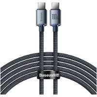 Baseus Câble Usb-C Do Usb-C Crystal Shine, 100W, 2M (Czarny)