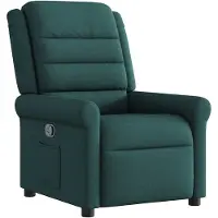 vidaXL Fauteuil relax vert foncé Tissu