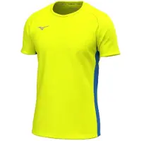 Mizuno Maillot TEAM MZNRB TEE pour homme - U2EAB565, couleur : jaune, taille : XL