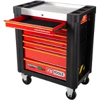 Ks Tools PERFORMANCEplus e10 NOIR/ROUGE Servante d'atelier à 7 tiroirs ( 873.0007 )