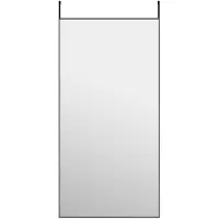 vidaXL Miroir de porte Noir 50x100 cm Verre et aluminium