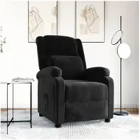 vidaXL Fauteuil relax noir velours