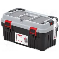 Prosperplast Kufr na nářadí s kov. držadlem OPTIMA 470x256x238 mm - barva: šedá