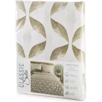 Eurofirany | Linge de lit - Parure de lit - 140 x 200 cm - beige - crème - 100 % coton - Ensemble de housses de couette - Chambre à coucher