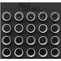Bgs Jeu d'outils pour serrures de jantes pour VAG 20 pièces