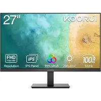 Koorui E2711F - Moniteur LCD - 68,6 cm (27 pouces) - Résolution Full HD (1920 x 1080 pixels)