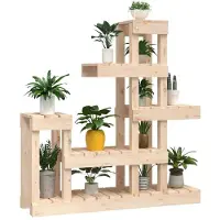 vidaXL Support à plantes 92x25x97 cm Bois massif de pin