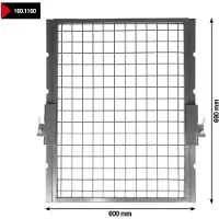 Ks Tools KS-Tools 160.1161 performance Grille de protection pour presse hydraulique d'atelier 50 t